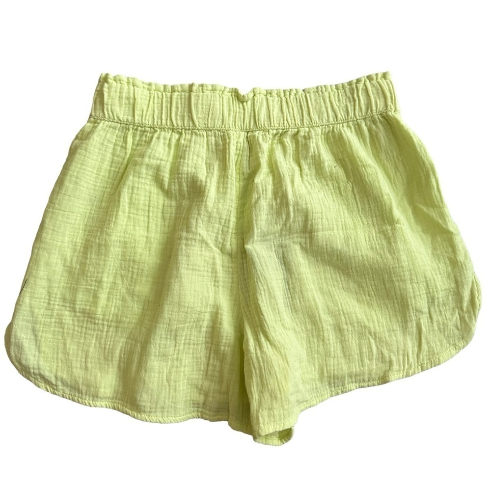 Universal Thread Linen Look Elastic Waist Pull On Dolphin Hem Cotton Shorts - Picture 5 of 6